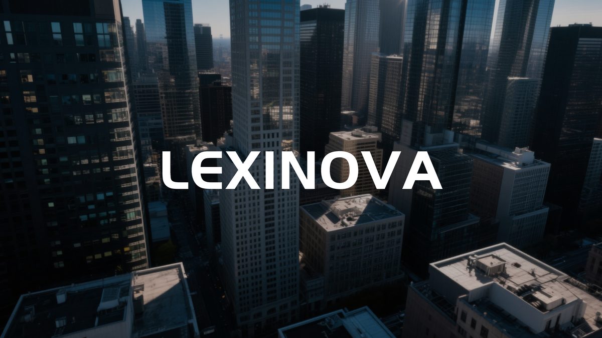 LEXINOVA fintech city visual for digital asset markets